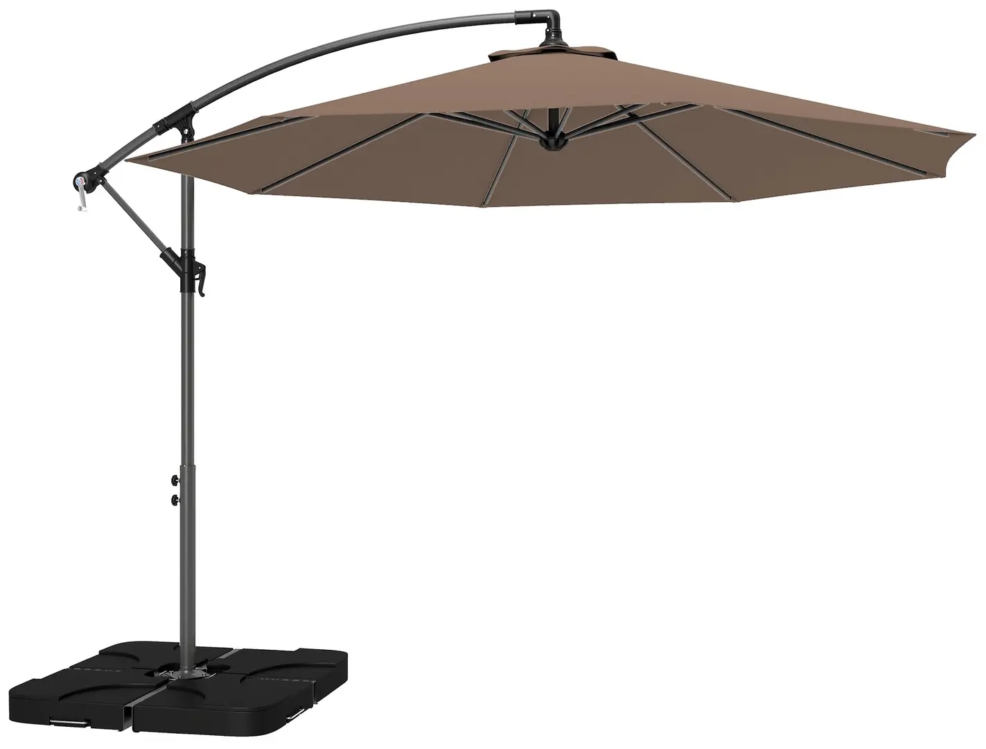 Umbrela de soare Outsunny 84D-096V01CF (Brown)