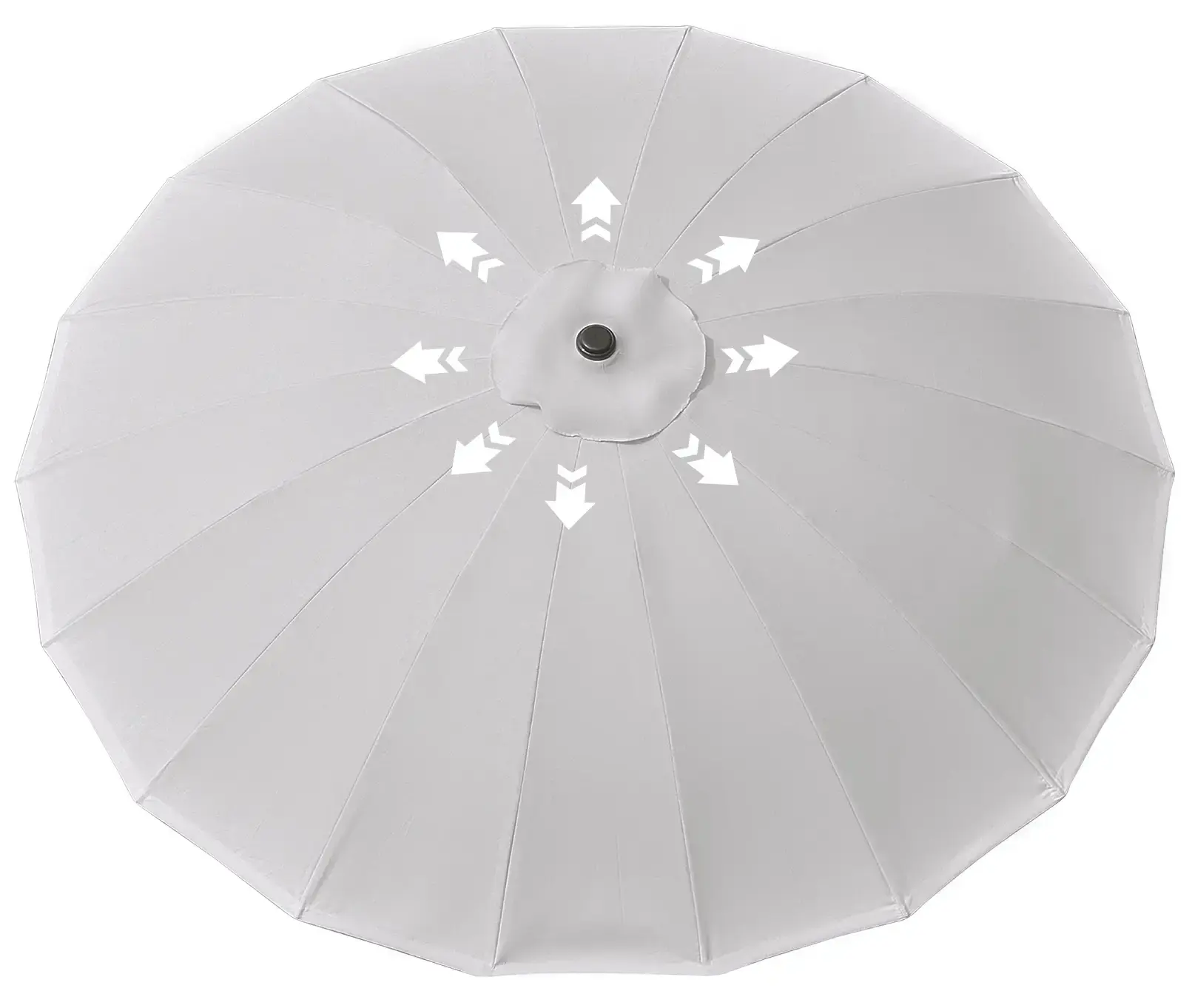 Зонт от солнца Outsunny 84D-103GY (Light Grey) - 3