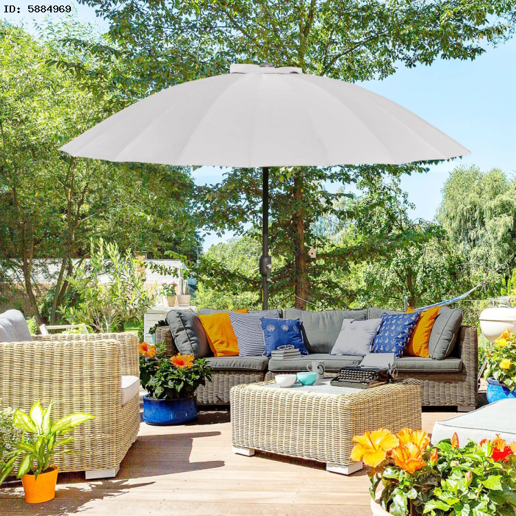 Зонт от солнца Outsunny 84D-103GY (Light Grey) купить в Кишиневе ...