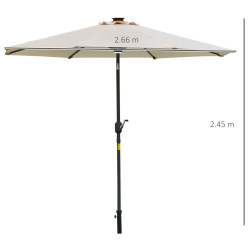 Зонт от солнца Outsunny 84D-105CW (Cream) Thumb