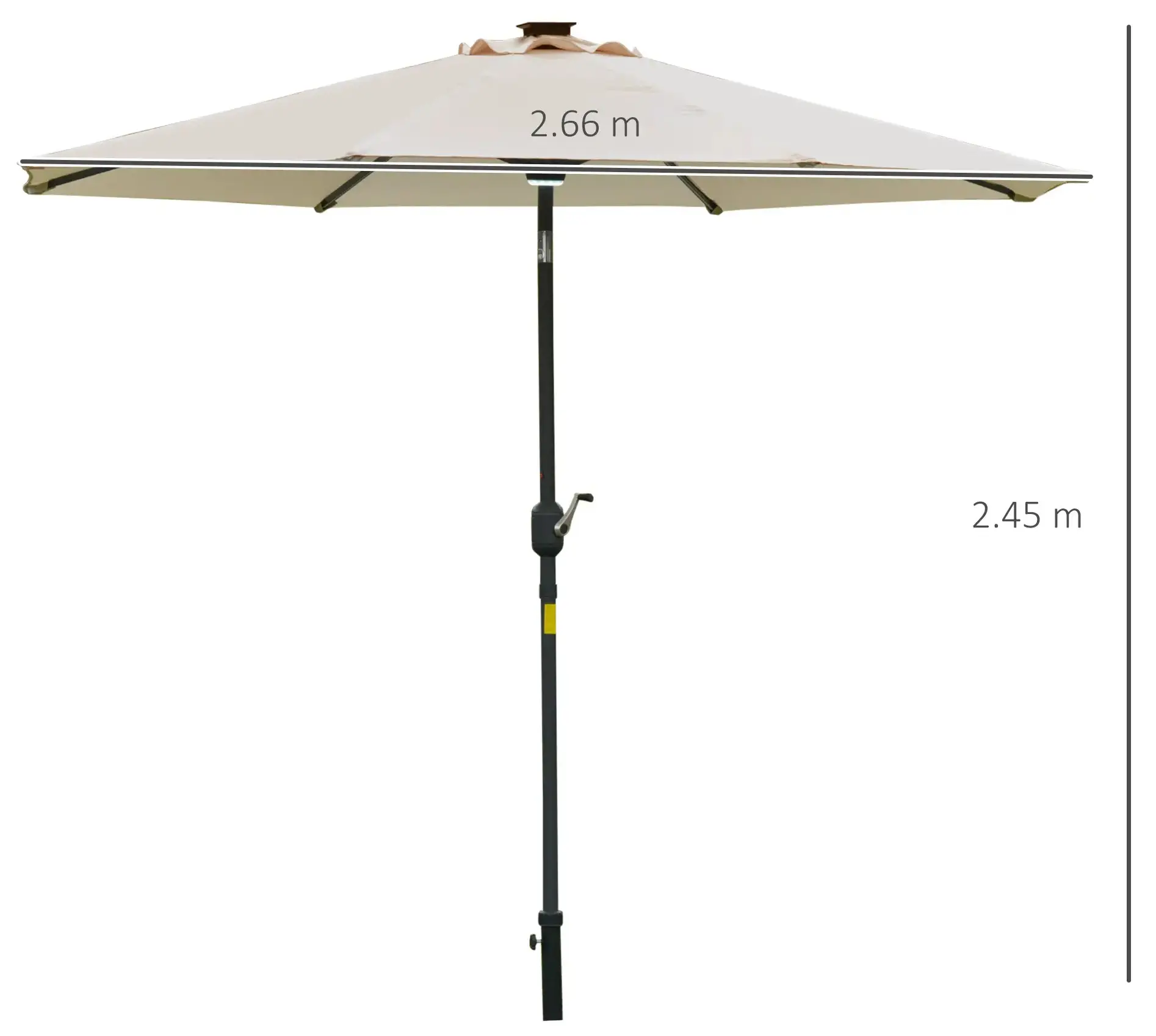 Зонт от солнца Outsunny 84D-105CW (Cream)