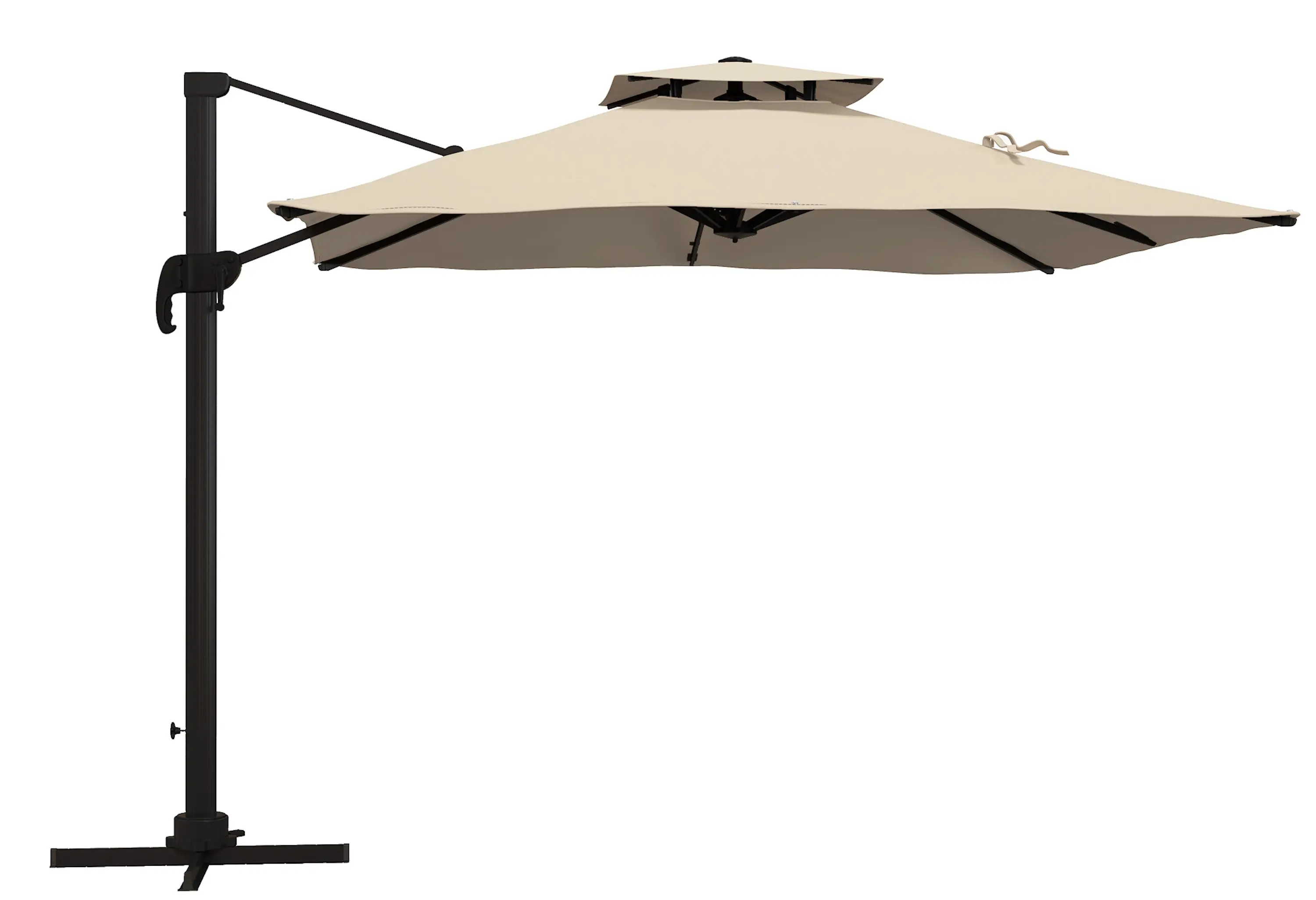 Umbrela de soare Outsunny 84D-114V01KK (Khaki) - 2