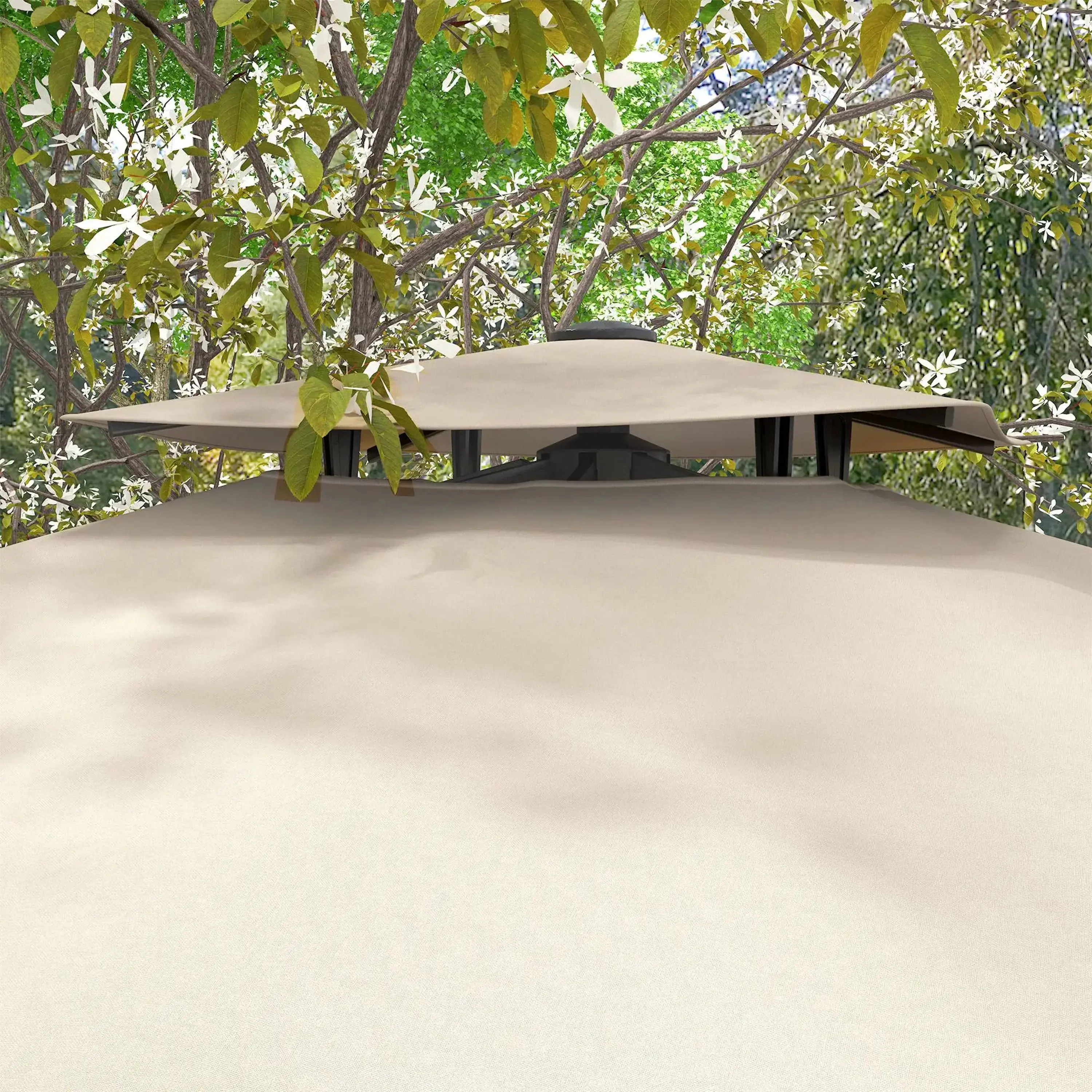 Umbrela de soare Outsunny 84D-114V01KK (Khaki) - 4