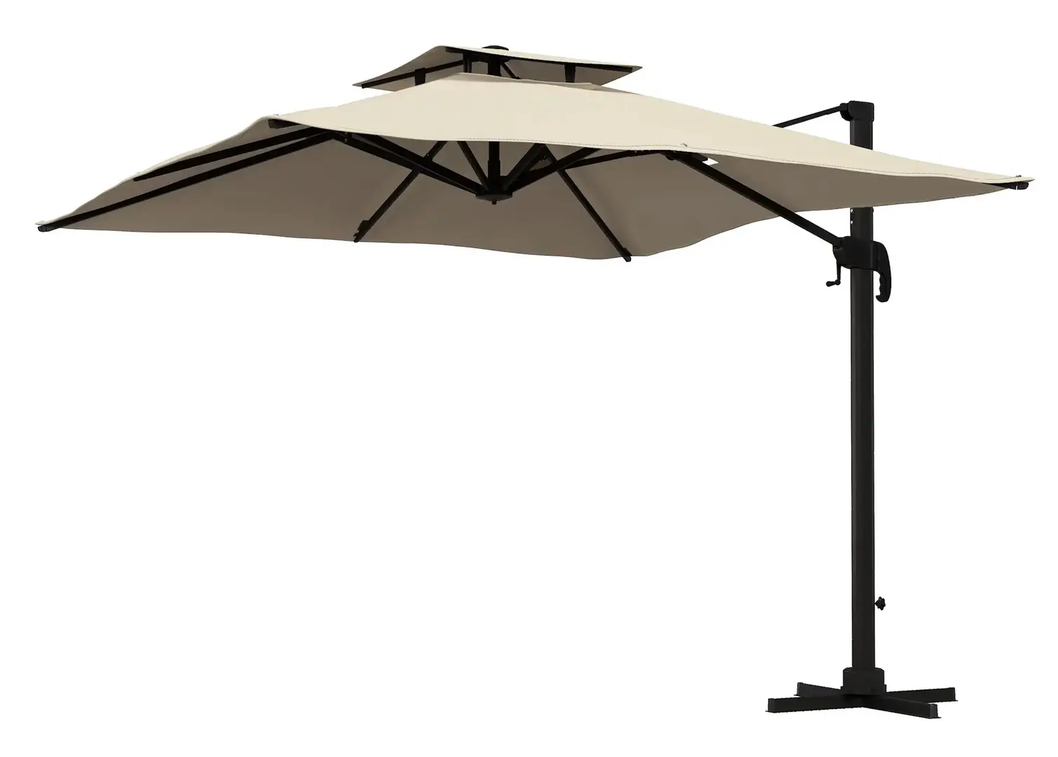 Umbrela de soare Outsunny 84D-114V01KK (Khaki)