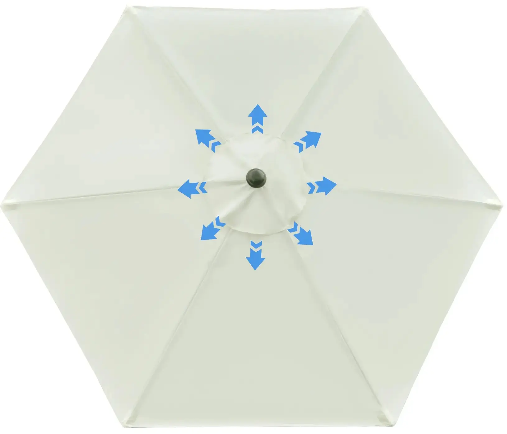 Umbrela de soare Outsunny 84D-117CW (Cream White) - 3