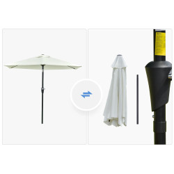 Umbrela de soare Outsunny 84D-117CW (Cream White) Thumb