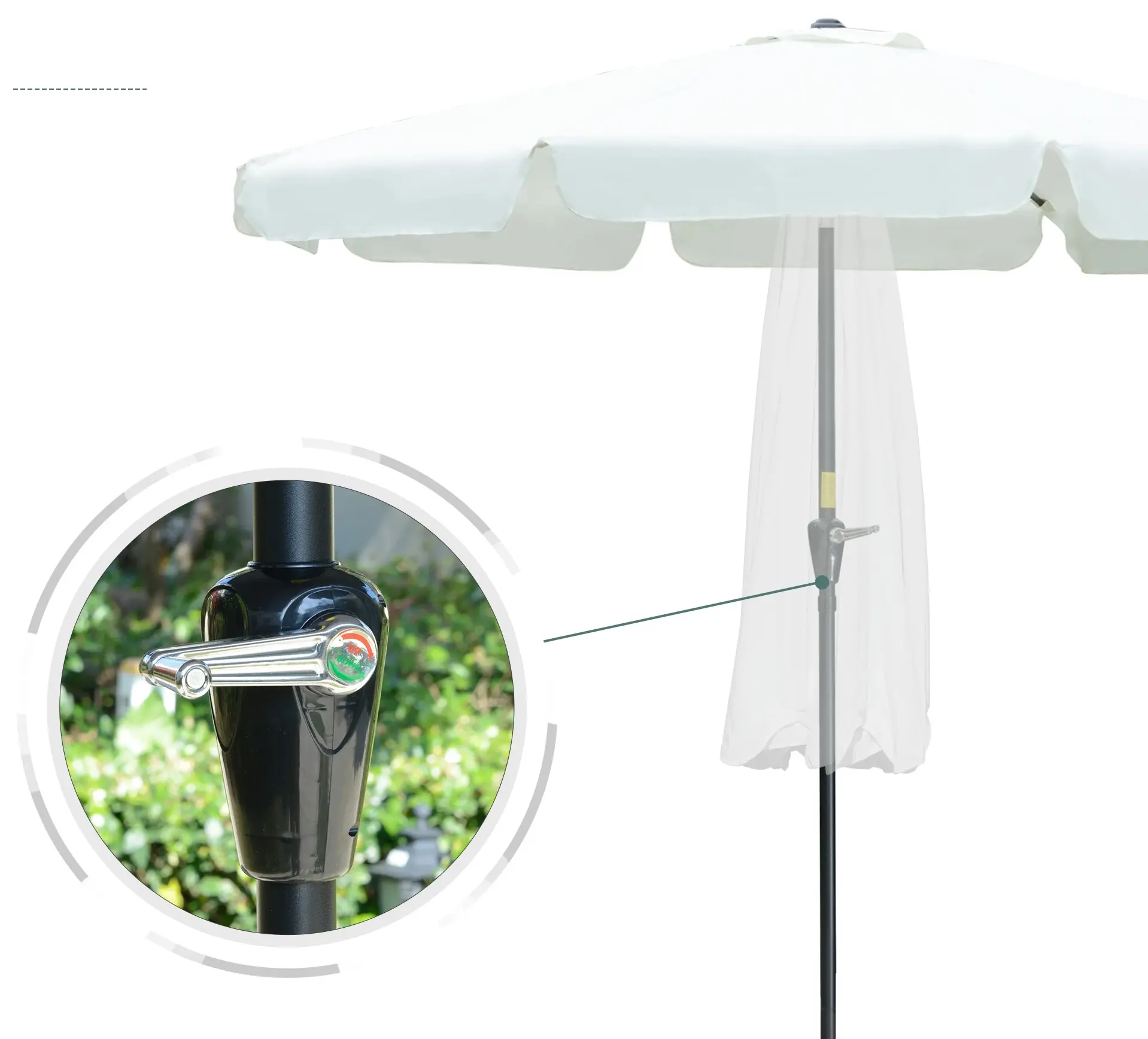 Зонт от солнца Outsunny 84D-157BG (Beige)