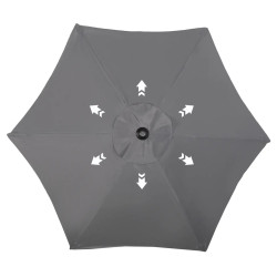 Umbrela de soare Outsunny 84D-159CG (Dark Grey) Thumb