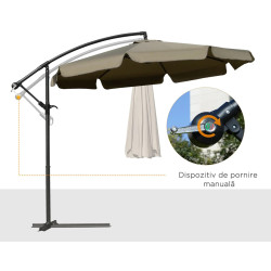 Umbrela de soare Outsunny 84D-161CF (Brown) Thumb