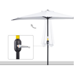 Umbrela de soare Outsunny 84D-174WT (White) Thumb