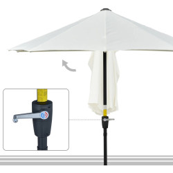 Зонт от солнца Outsunny 84D-175CW (Cream White) Thumb