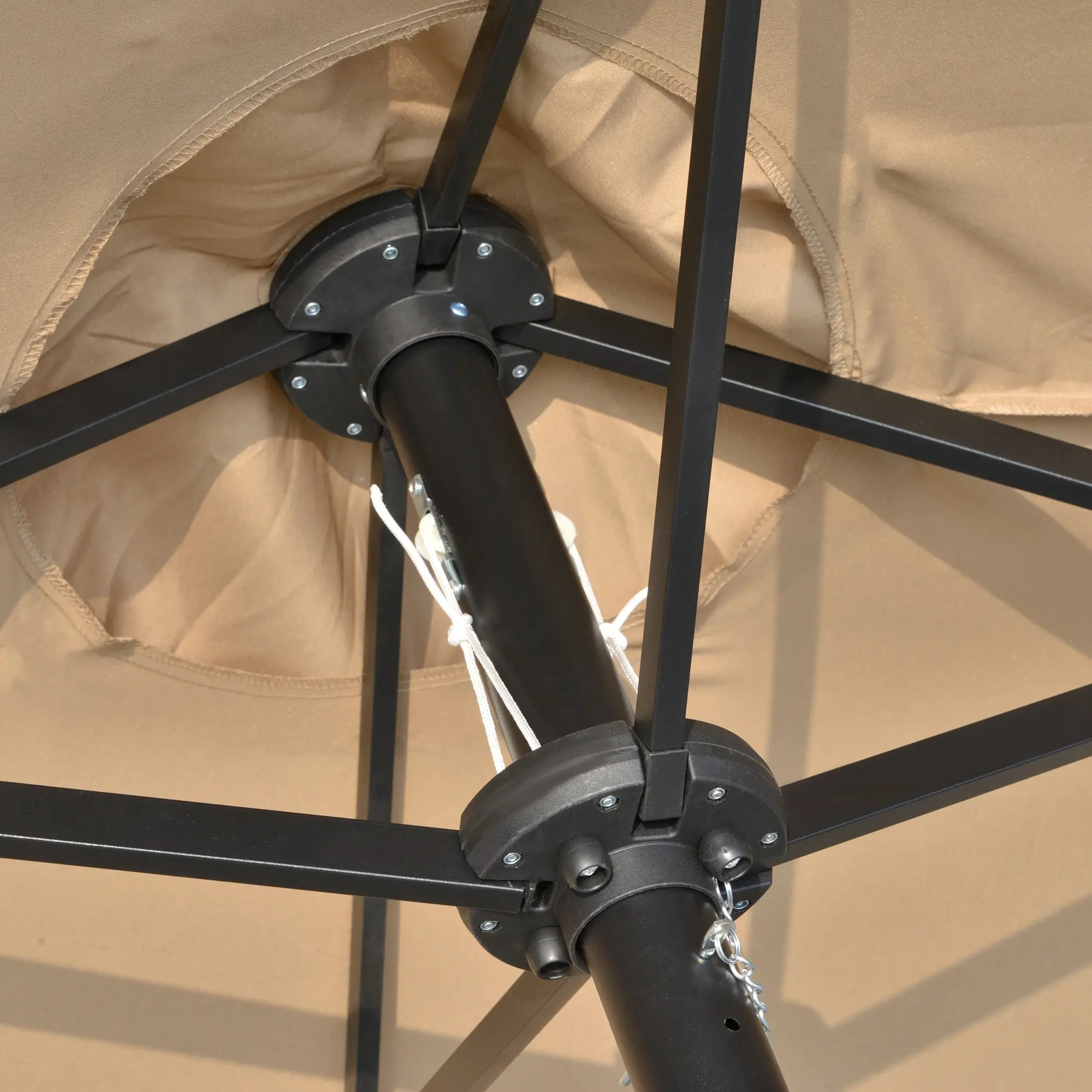 Зонт от солнца Outsunny 84D-178KK LED (Khaki) - 4