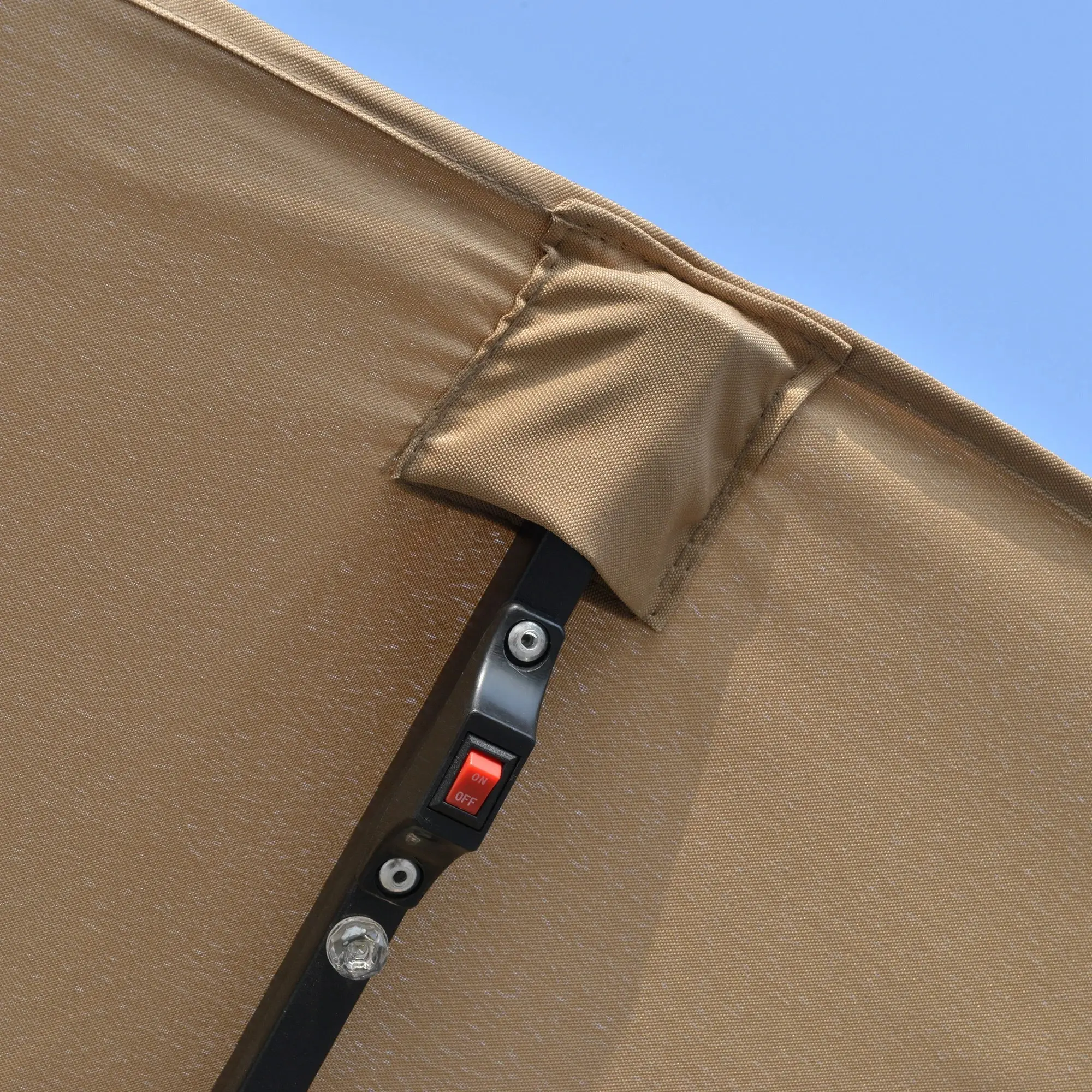 Зонт от солнца Outsunny 84D-178KK LED (Khaki) - 5