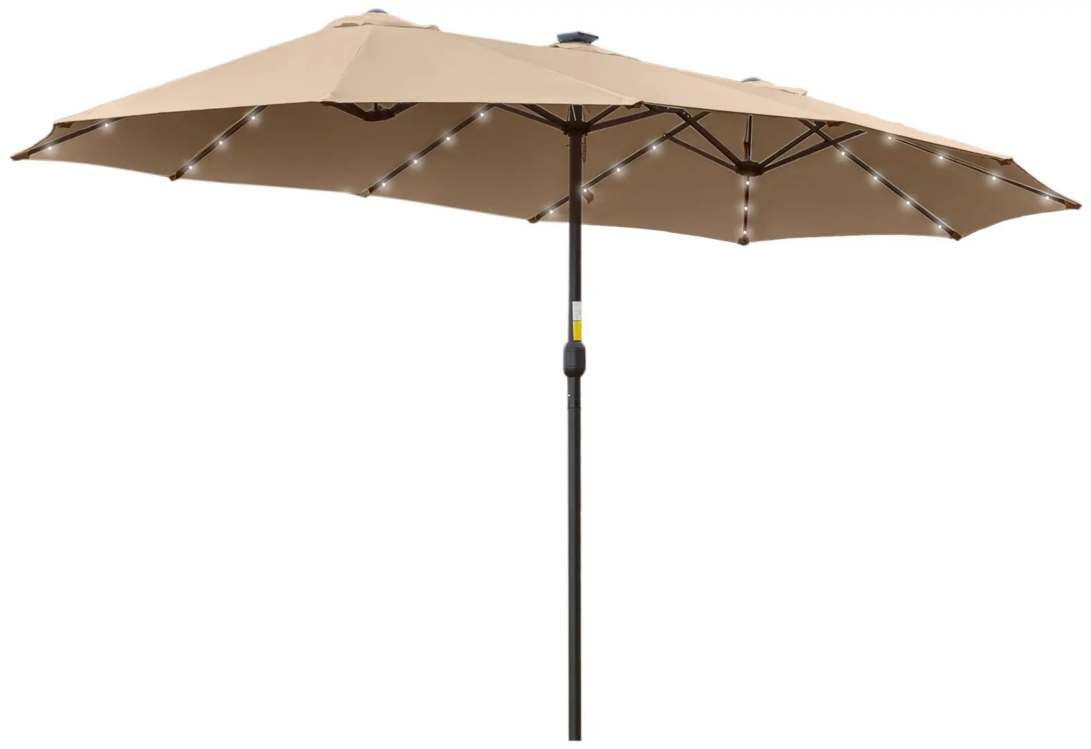 Зонт от солнца Outsunny 84D-178KK LED (Khaki)