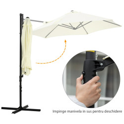 Umbrela de soare Outsunny 84D-209V00BG (Beige) Thumb