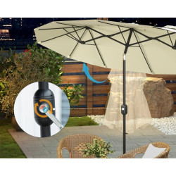 Зонт от солнца Outsunny 84D-217V00BG (Beige) Thumb