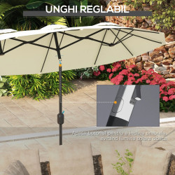 Зонт от солнца Outsunny 84D-217V00BG (Beige) Thumb