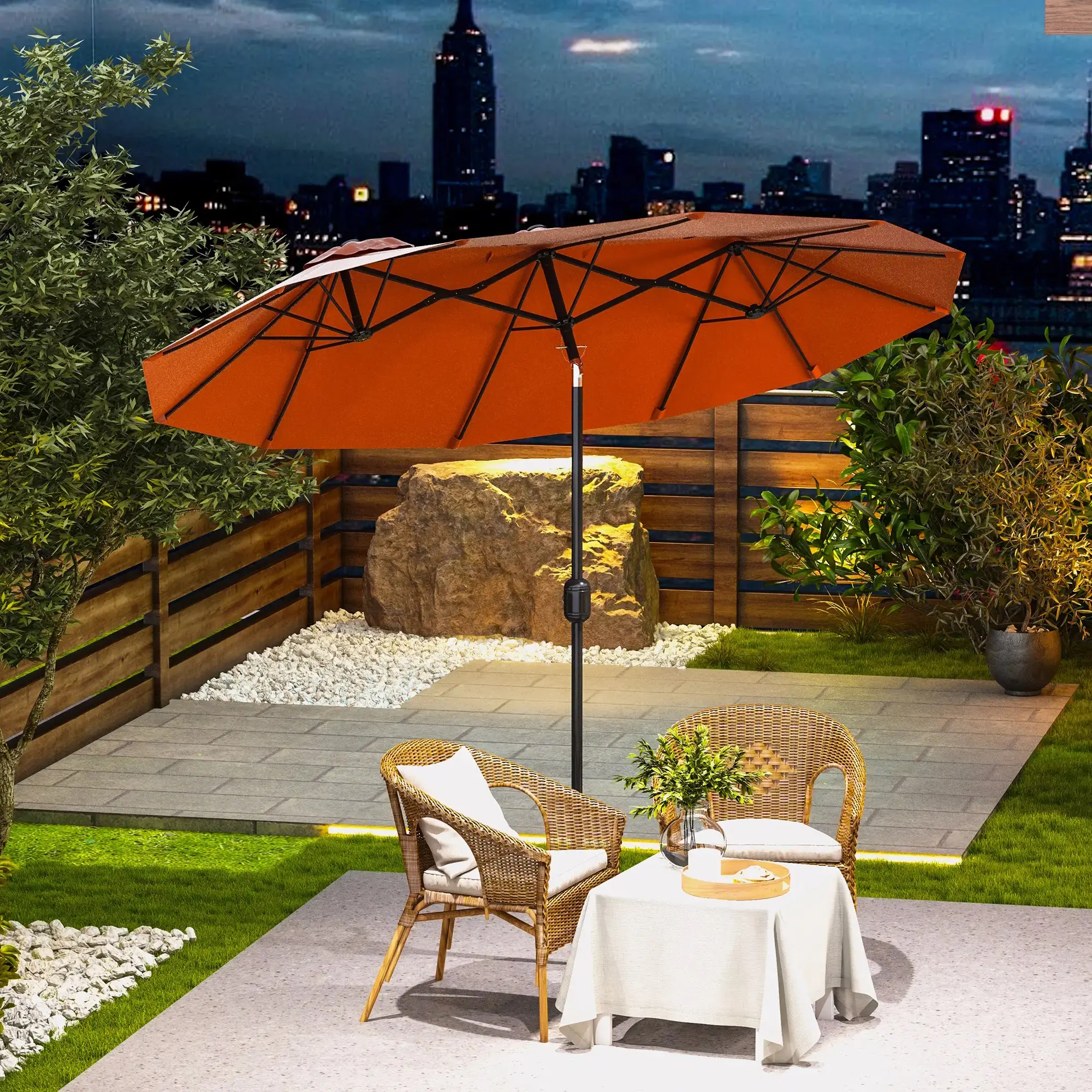 Зонт от солнца Outsunny 84D-217V00WR (Red) - 6