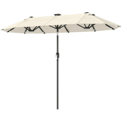 Зонт от солнца Outsunny 84D-222V00BG LED (Beige) Thumb