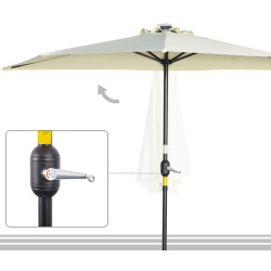 Umbrela de soare Outsunny 84D-231V00BG (Beige) Thumb