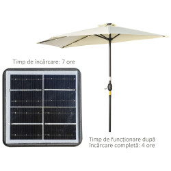 Umbrela de soare Outsunny 84D-231V00BG (Beige) Thumb