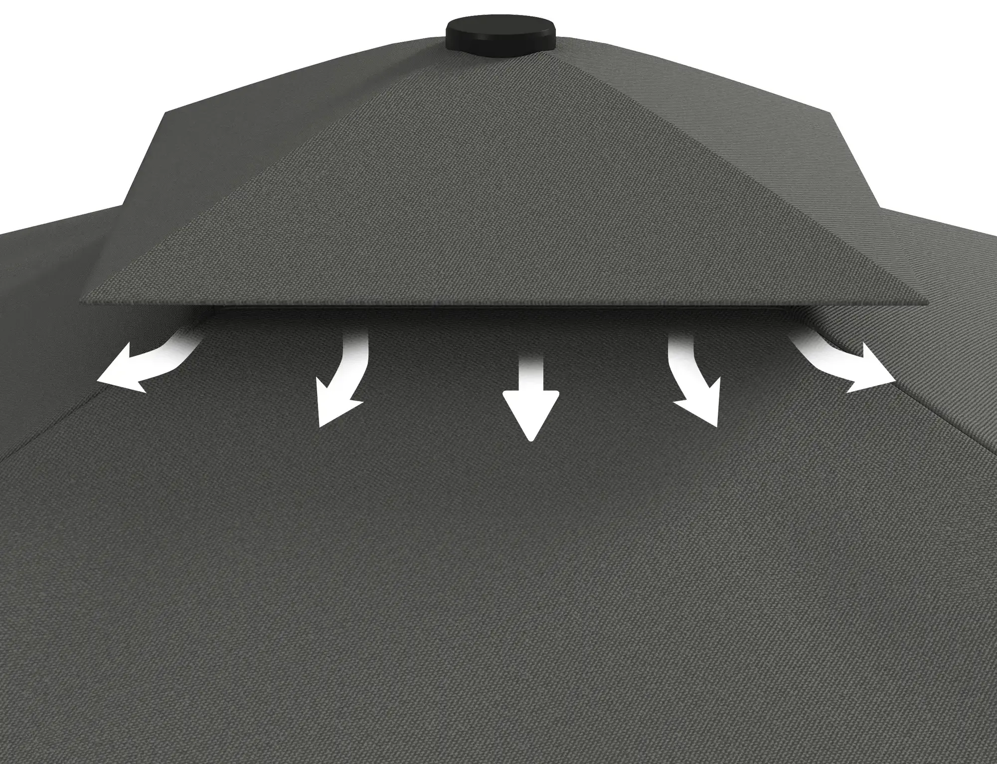 Зонт от солнца Outsunny 84D-267V00CG (Grey) - 4