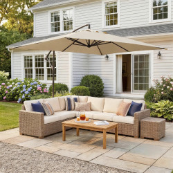 Umbrela de soare Outsunny 84D-270V00BG (Beige) Thumb