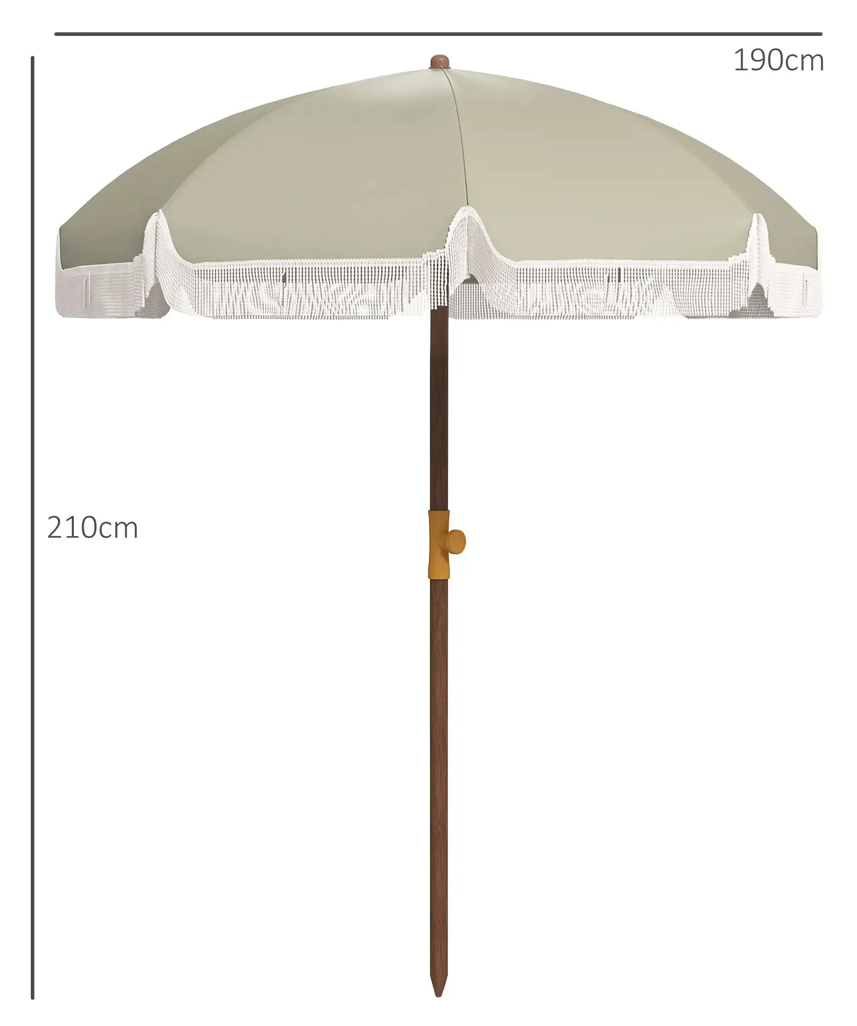 Зонт от солнца Outsunny 84D-299V00GN (Green) - 3