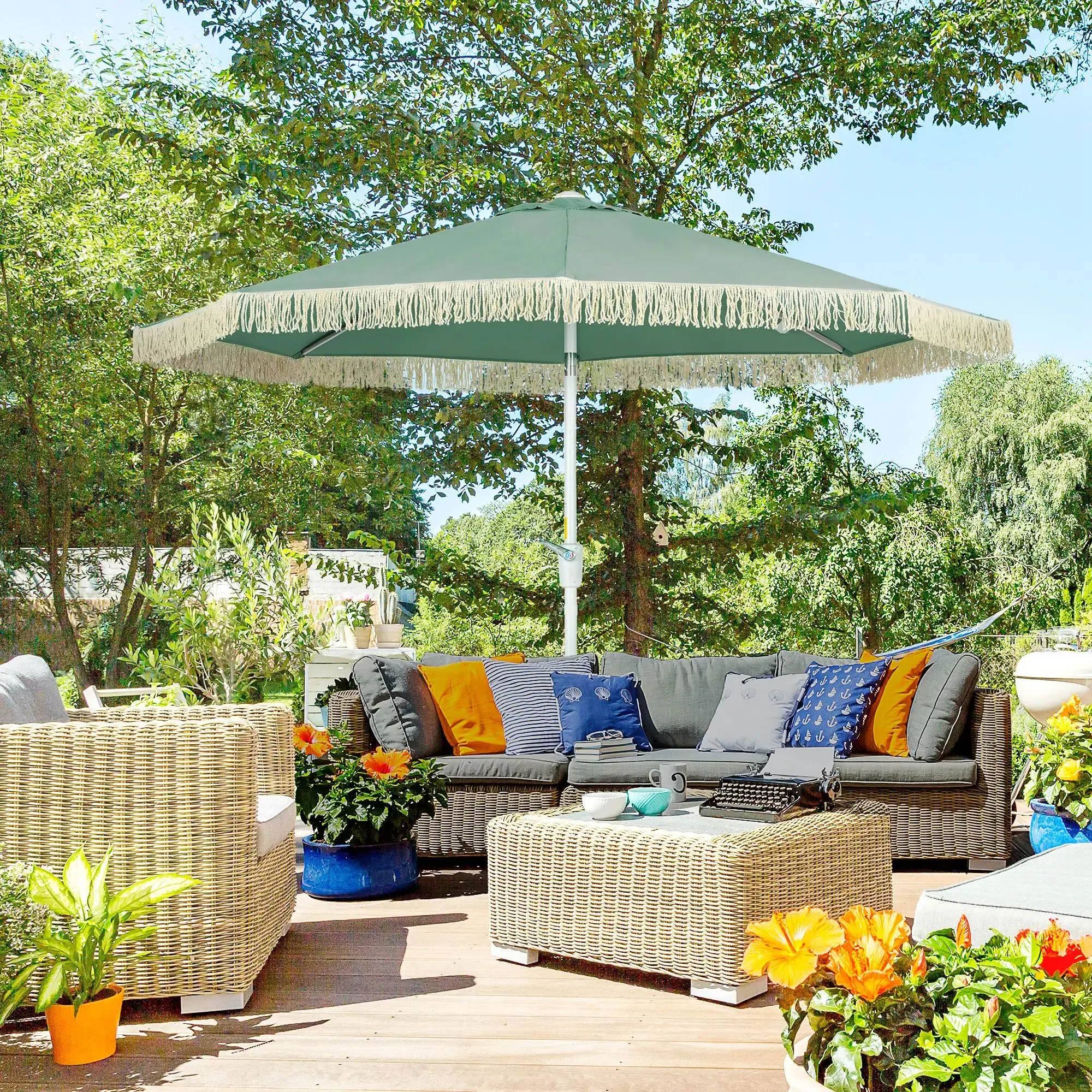 Зонт от солнца Outsunny 84D-300V00GN (Green) - 9