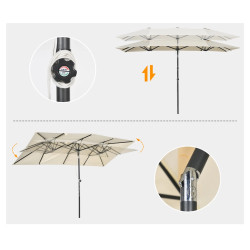 Зонт от солнца Outsunny 84D-324V00CW (Cream) Thumb