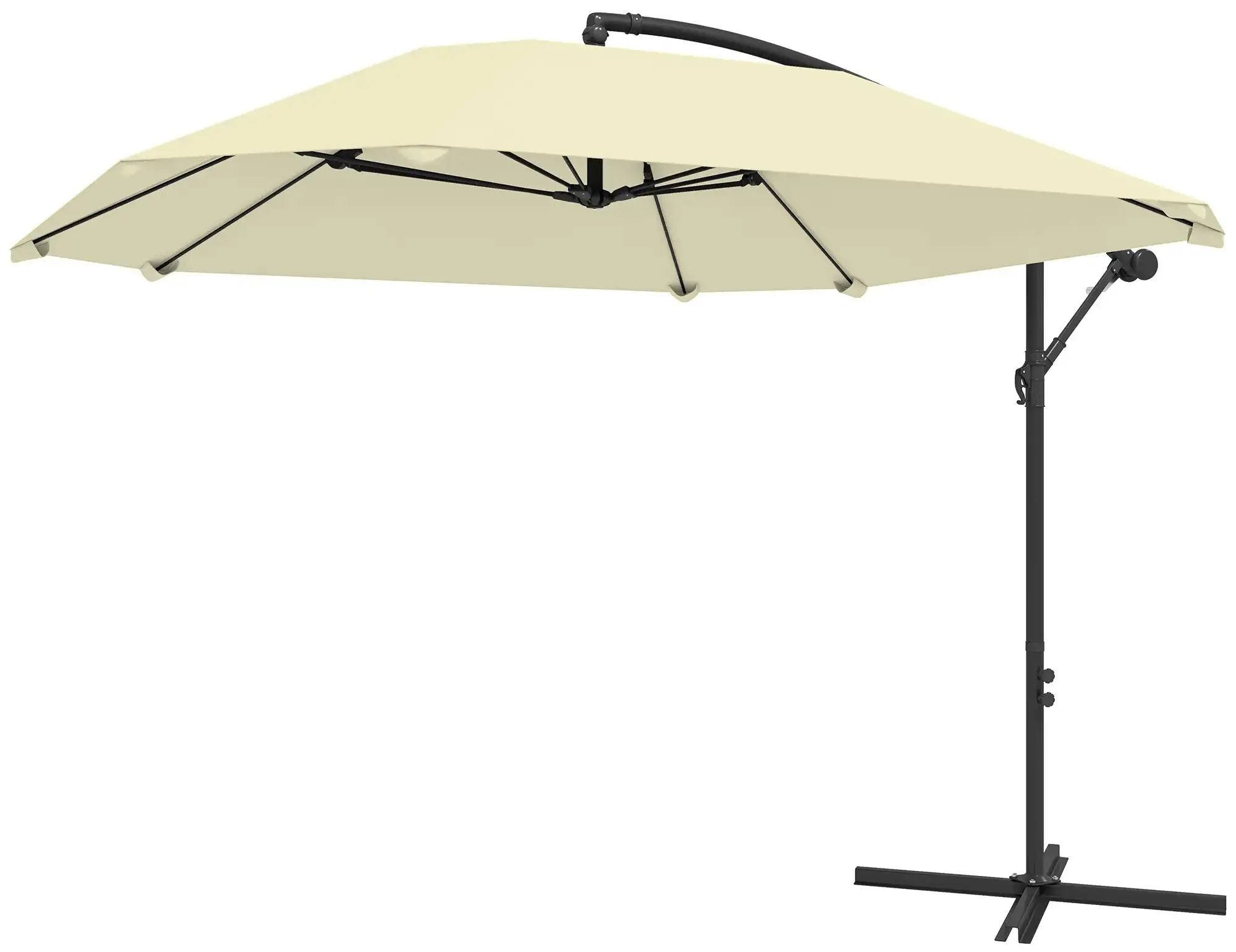 Зонт от солнца Outsunny 84D-392V00CW (Cream) - 2