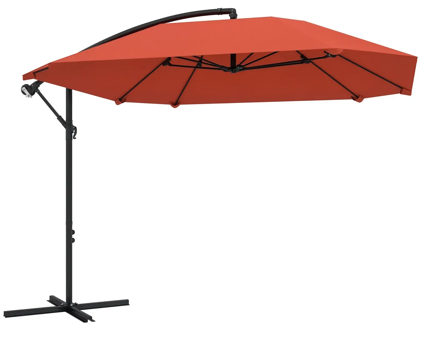 Umbrela de soare Outsunny 84D-392V00TE (Brown)