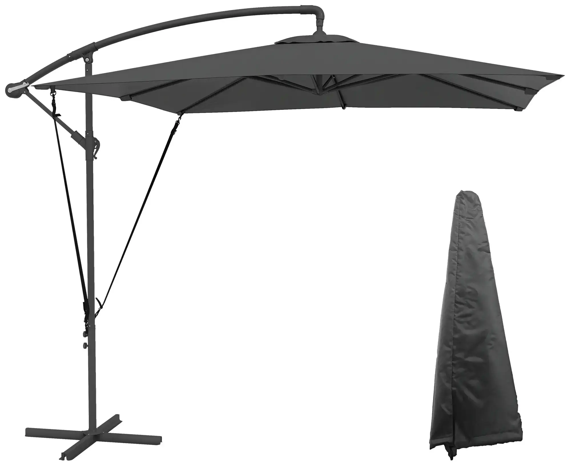Зонт от солнца Outsunny 84D-396V00CG (Dark Grey) - 2