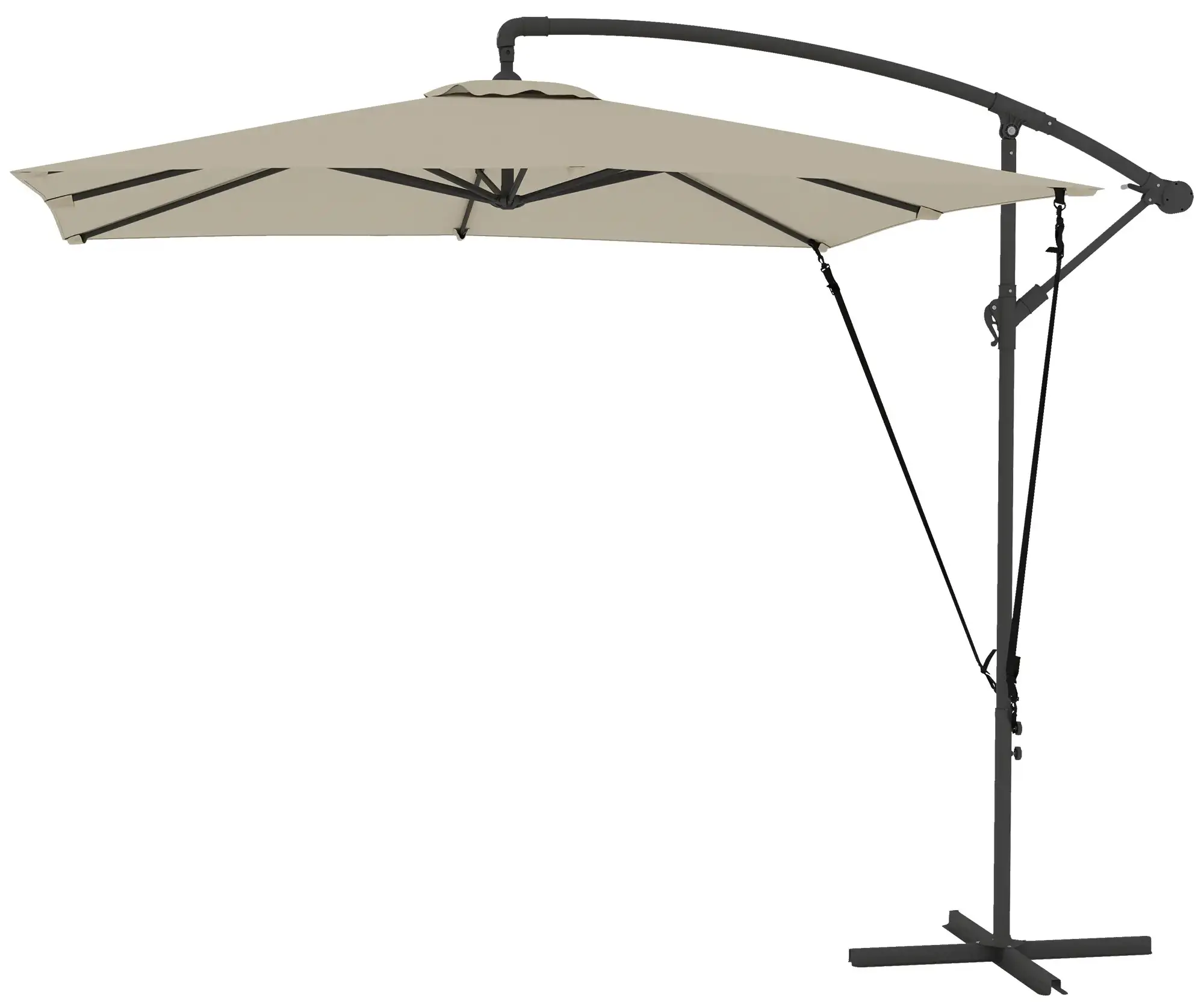 Зонт от солнца Outsunny 84D-396V00KK (Khaki) - 2