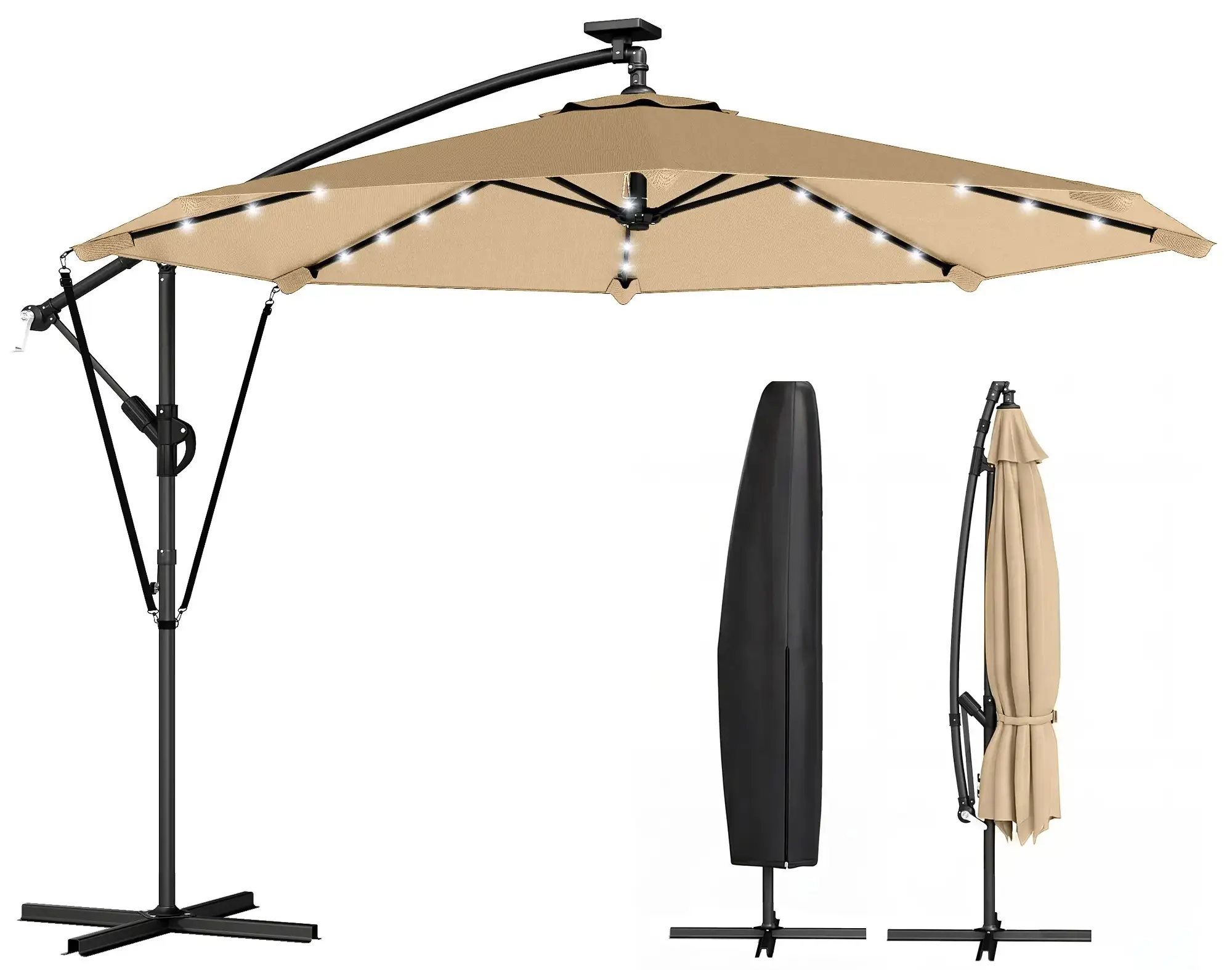 Зонт от солнца Outsunny 84D-477V00KK (Khaki) - 5