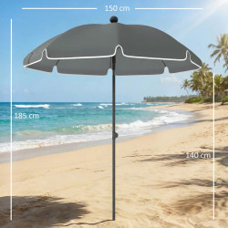Зонт от солнца Outsunny 84D-485V00CG (Dark Grey) Thumb