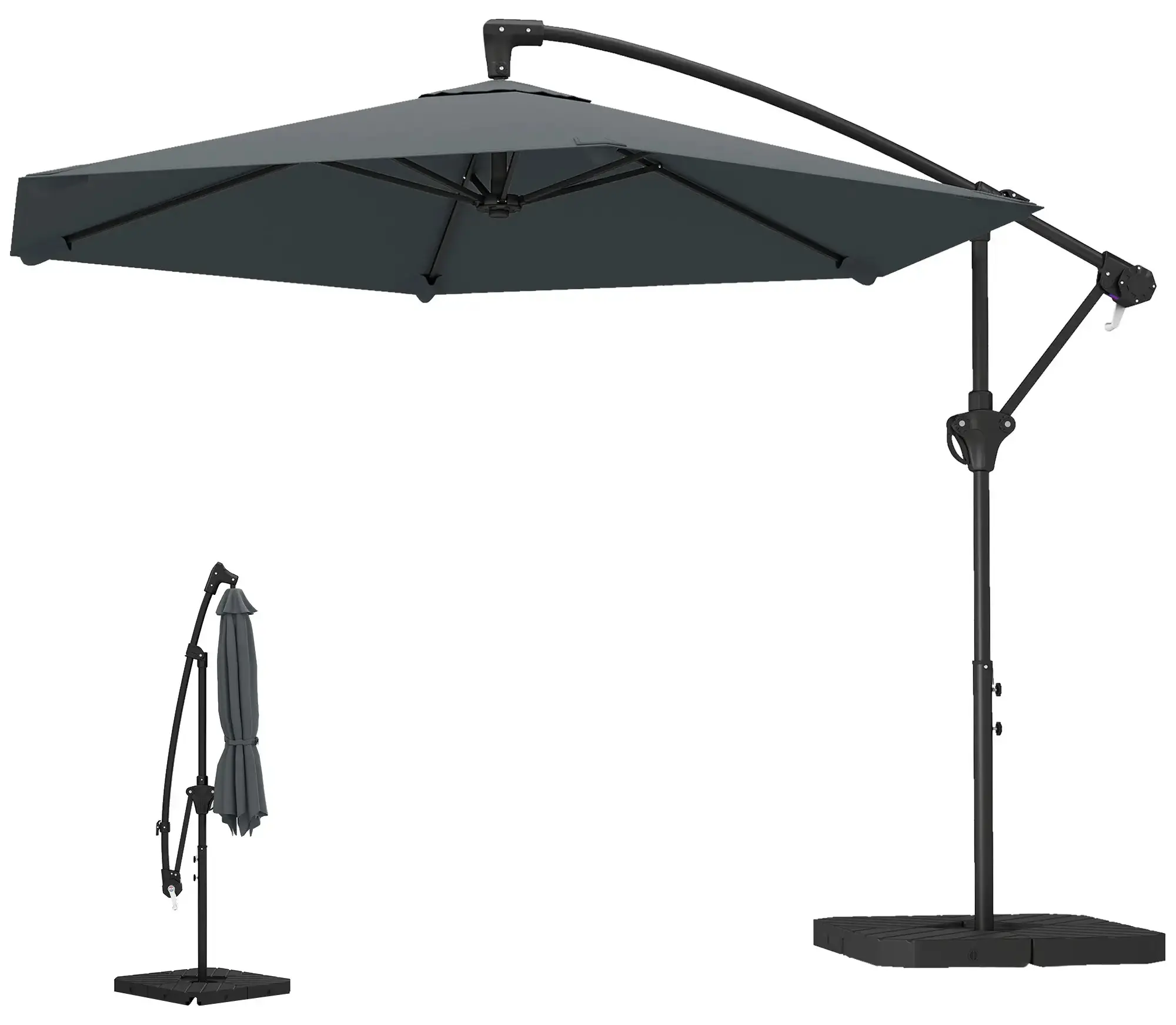 Umbrela de soare Outsunny 84D-494V00CG (Dark Grey) - 2