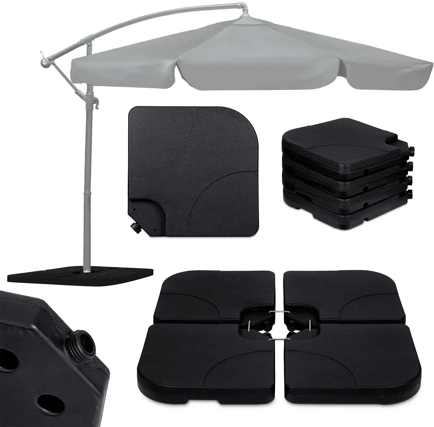 Suport pentru umbrela Plonos 489800 (Black) - 3
