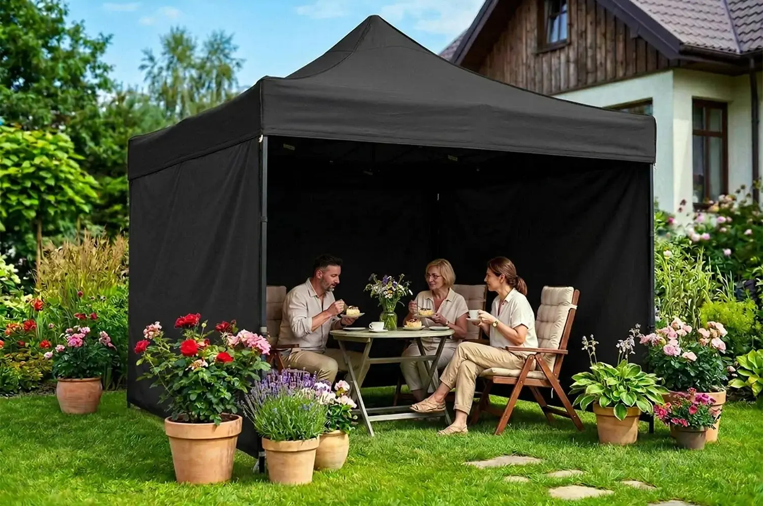 Садовый павильон Plonos 430000 (Black) - 9