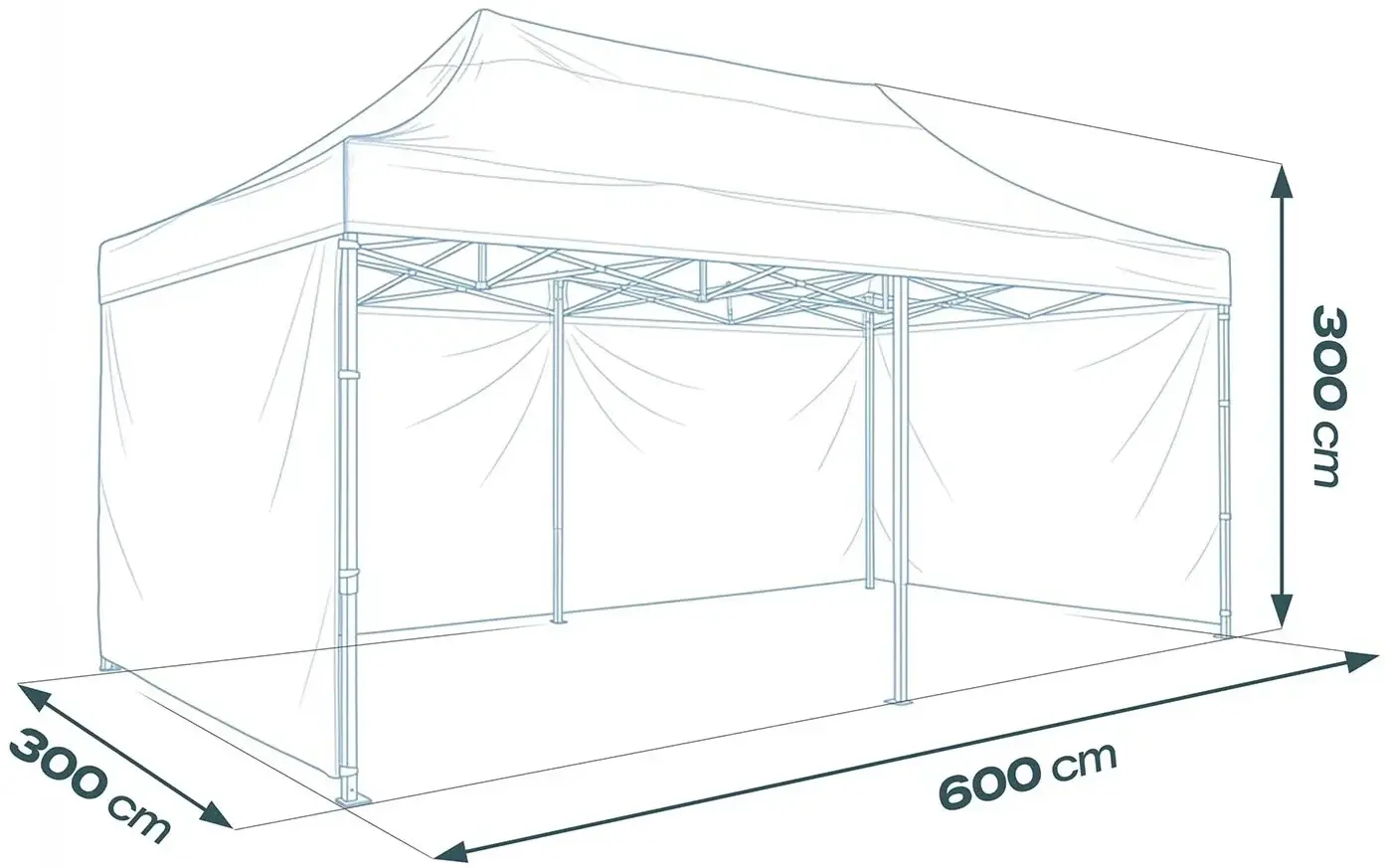 Pavilion de gradina Plonos 430100 (Black) - 4
