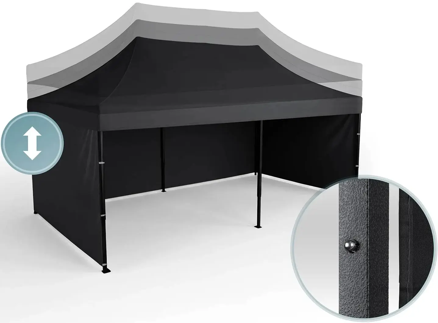 Pavilion de gradina Plonos 430100 (Black) - 5