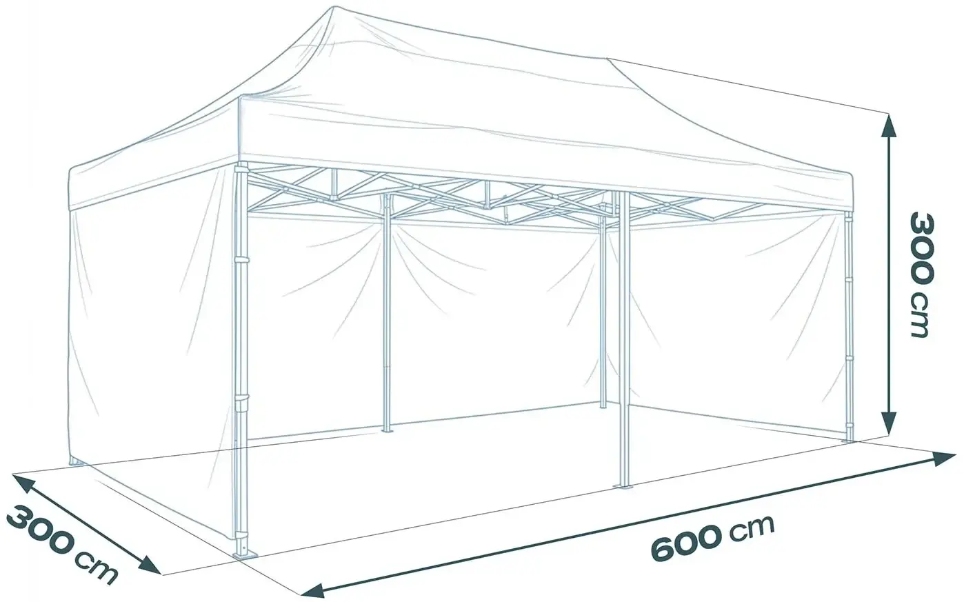 Pavilion de gradina Plonos 430101 (White) - 2