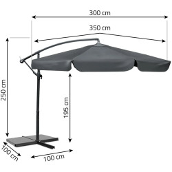 Зонт от солнца Plonos PL-880 488000 (Dark Grey) Thumb