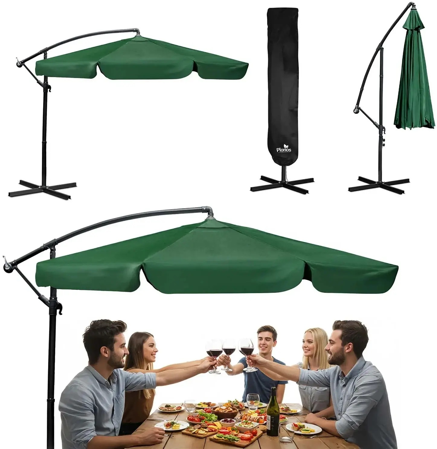 Зонт от солнца Plonos PL-880 488001 (Green/Black) - 7