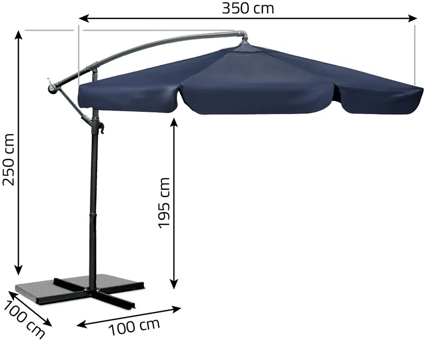 Зонт от солнца Plonos PL-880 488002 (Dark Blue) - 3
