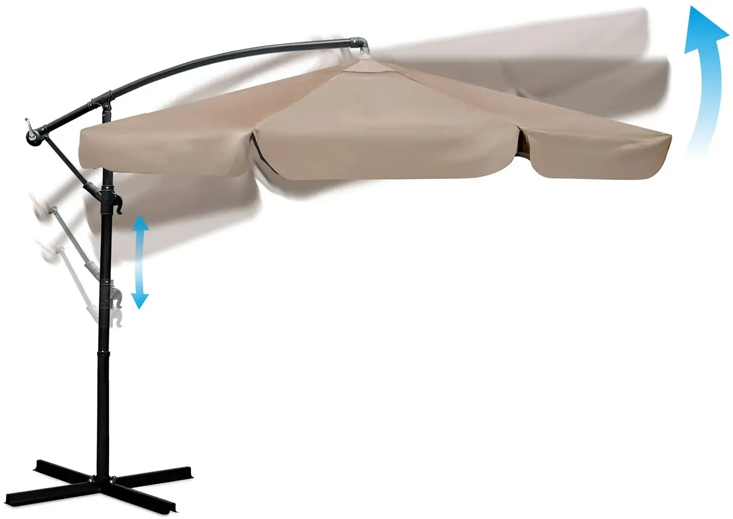 Umbrela de soare Plonos PL-880 488003 (Beige) - 7