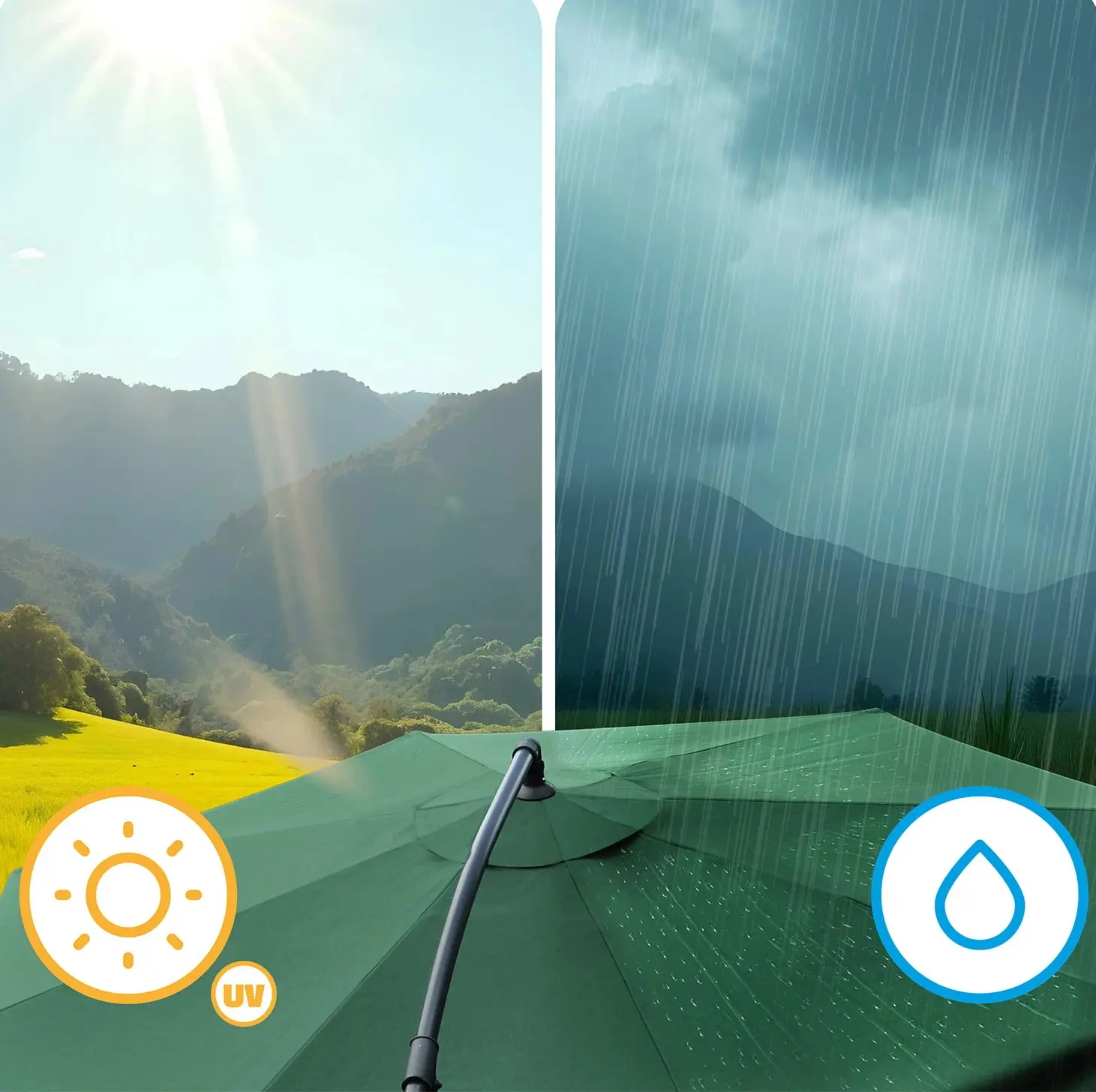 Зонт от солнца Plonos PL-881 488101 350cm (Green) - 5