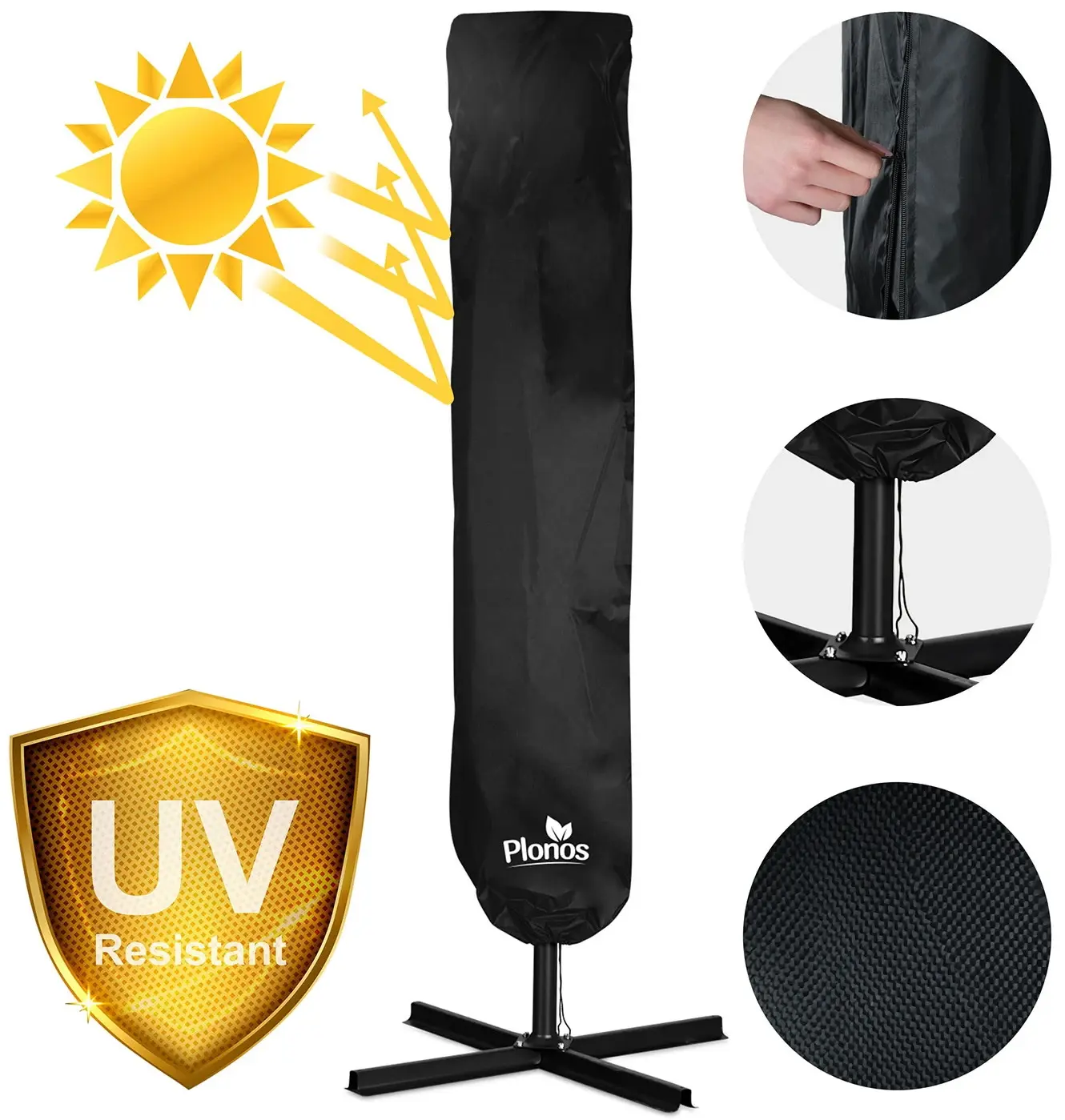 Umbrela de soare Plonos PL-881 488103 350cm (Beige) - 11