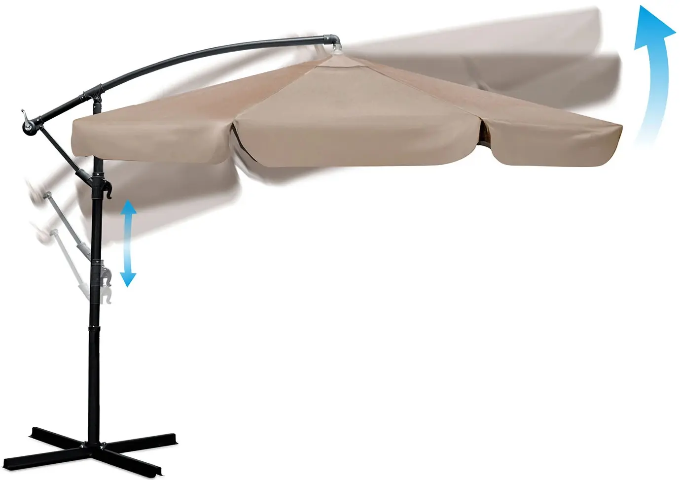 Umbrela de soare Plonos PL-881 488103 350cm (Beige) - 3