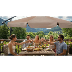 Umbrela de soare Plonos PL-881 488103 350cm (Beige) Thumb